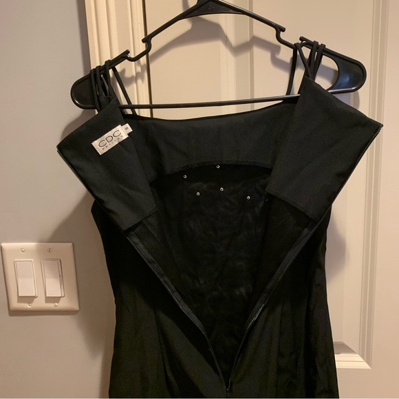 CDC Petites black sequin dress sz 4 and 8 - Picture 5 of 9